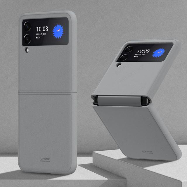 New Matte Feel Siamese Protective Phone Cover On For Samsung Galaxy Z Flip 4 5g Zflip 4 Zflip4 Flip4 2022 Anti -Fall Cases Coque