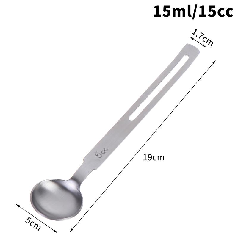 304 Stainless Steel Coffee Scoops Rounded Head 5/15Ml Measuring Spoons For Coffee Beans Salt Liquid Ingredients