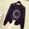 Sweatshirt for Women Cotton Oversize Slimming Loose Round Neck Casual Pullover Long Sleeve Spring Sweatshirt Top