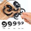 Punk New Fashion Spiral Earrings Tapers Snail Ear Expanders Black Earring 4/5/6/8/10 Mm Body Jewelry Men Women Ear Plug Piercing