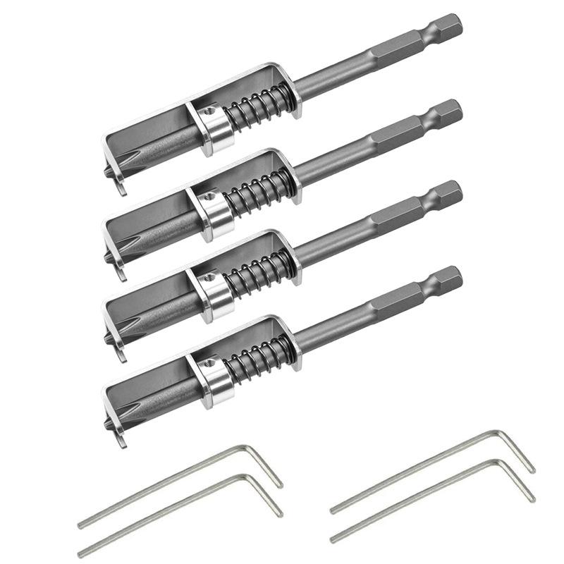 1/2/5PCS Spring Screw Holder Drill Bit Anti-Drop Magnetic Screwdriver Tool for Tight Spaces 2Pcs Set Fixing Bits