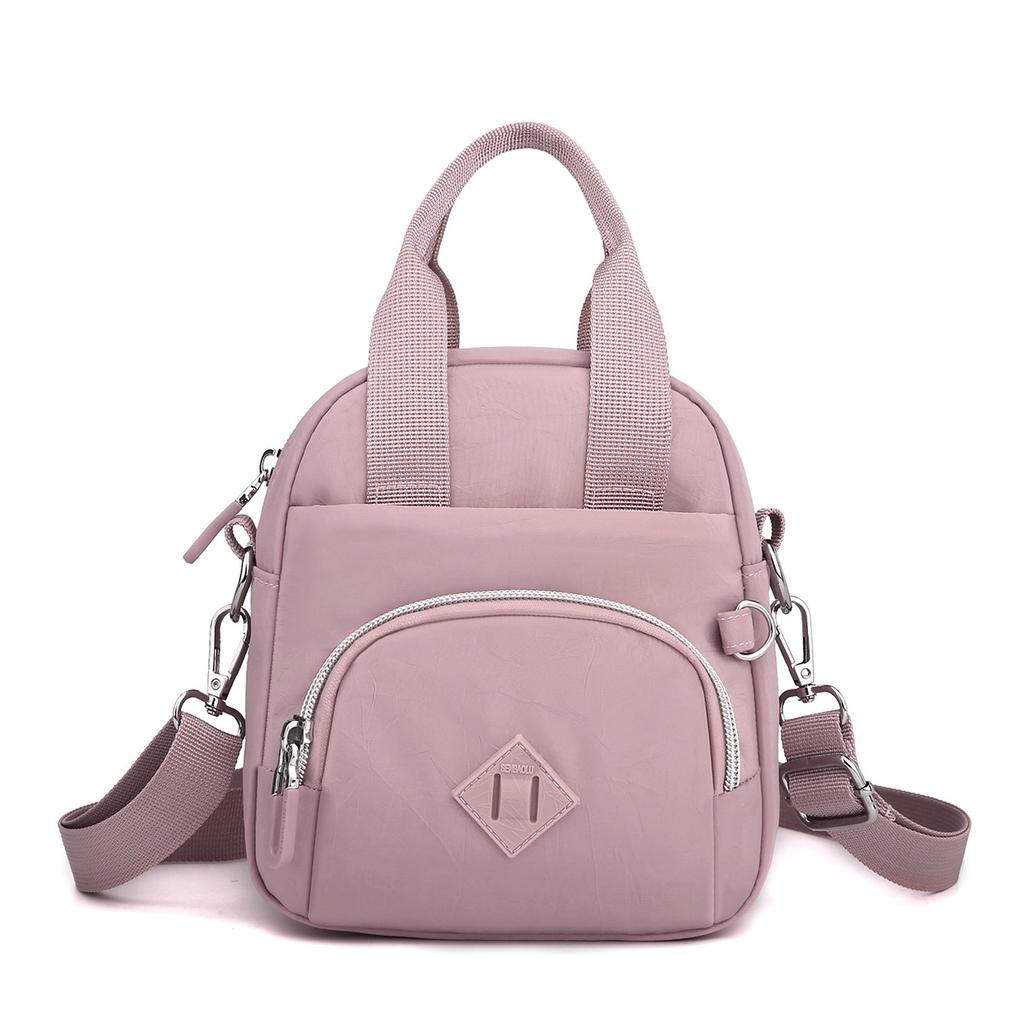 Trendy Women's Oblique Span Bag Anti-splashing Nylon Mother Travel Handbag Casual Versatile Mobile Phone Small Square Bag