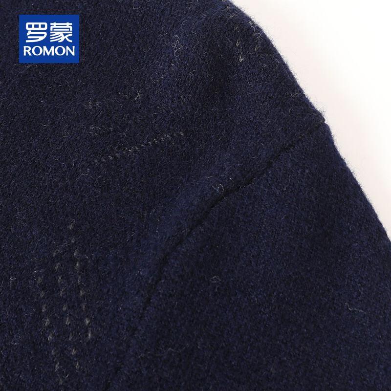 ROMON Men's 100% Pure Wool V-Neck Sweater