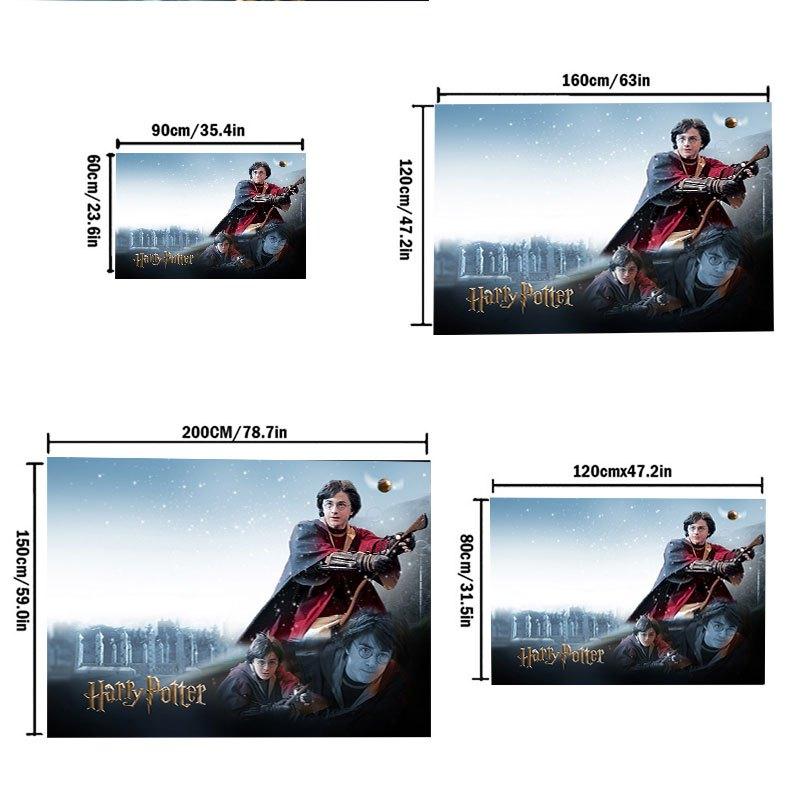 Harry Potter Quidditch Poster PrintOffice Mat Home Decor Gift For Halloween & Christmas LC100