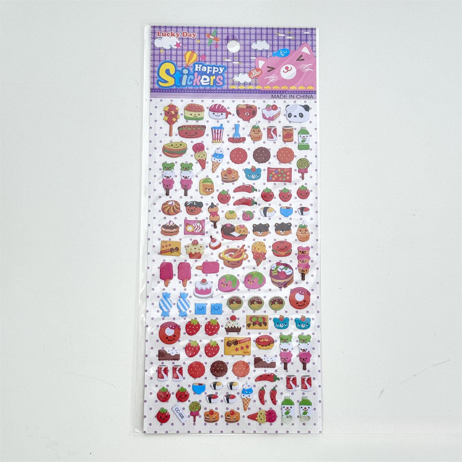 

1 шт. японские ретро милые мультяшные животные еда пузырь 3D наклейки кавайные девушки скрапбукинг журнал DIY украшения детские игрушки наклейки