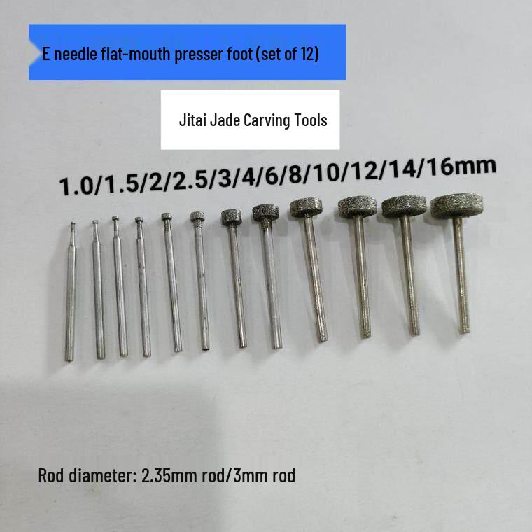 Diamond Jade Carving Tool Set: Polishing & Grinding Needles for Stone