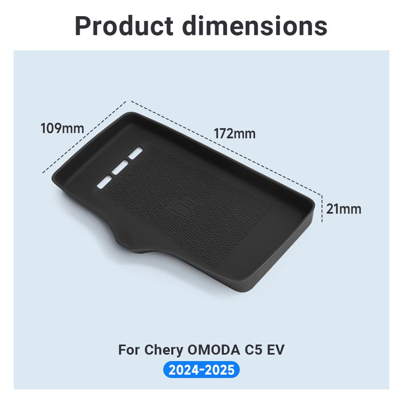 For Chery Omoda C5 EV 2024 2025 Car Central Control Wireless Charging Silicone Non-slip Pad Cover Accessories