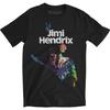 Men's Jimi Hendrix Peace Slim Fit T-shirt X-Large Black