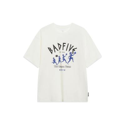 Sport Basketball Serie Buchstaben Print T-Shirt Herren Oberteile Off-White AHST301-3