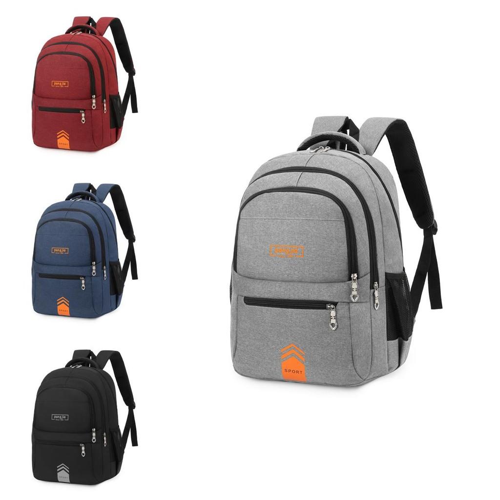 Letter Style Minimalist Printed Backpack Outdoor Travel Bag Schoolbag Student