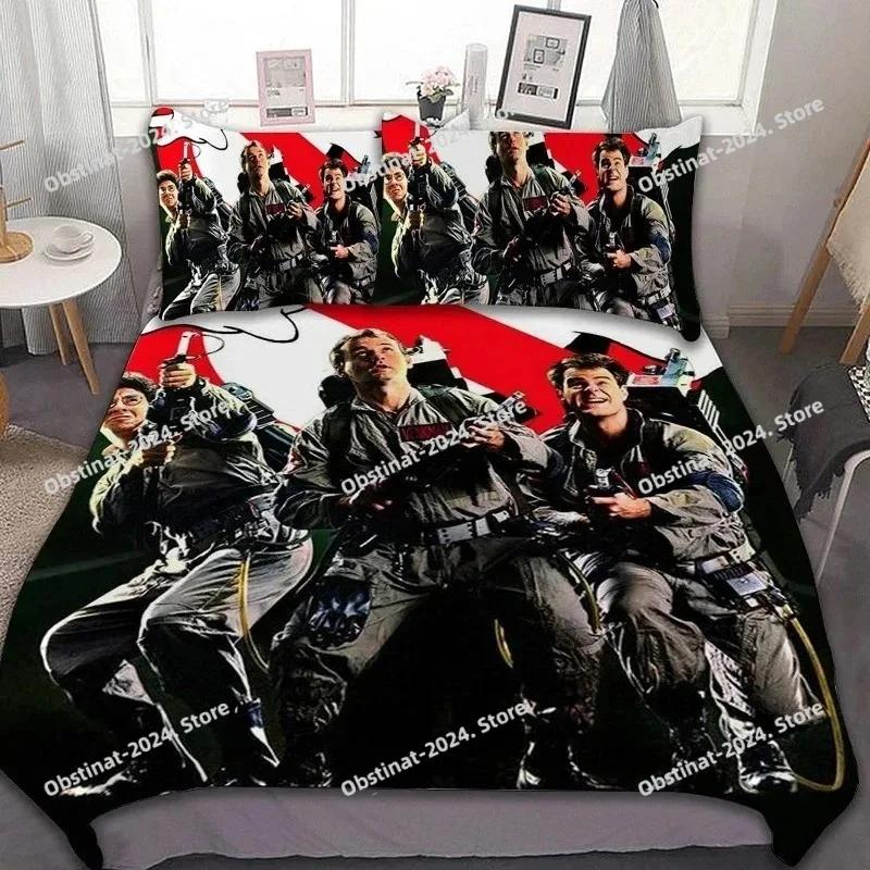 Ghostbusters Bedding Set Printed Bed Set With Pillowcase Bed Duvet Cover Soft Single Double Queen Super King Size Bedroom