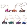 Motorcycle Bag Pendant Faux Leather Mini Motorcycle Backpack Charm Handmade Decorative Keychain Charm Gift