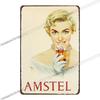 Vintage Beer Metal Tin Sign Rectangular Iron Wall Art Home Decor 20x30 Cm