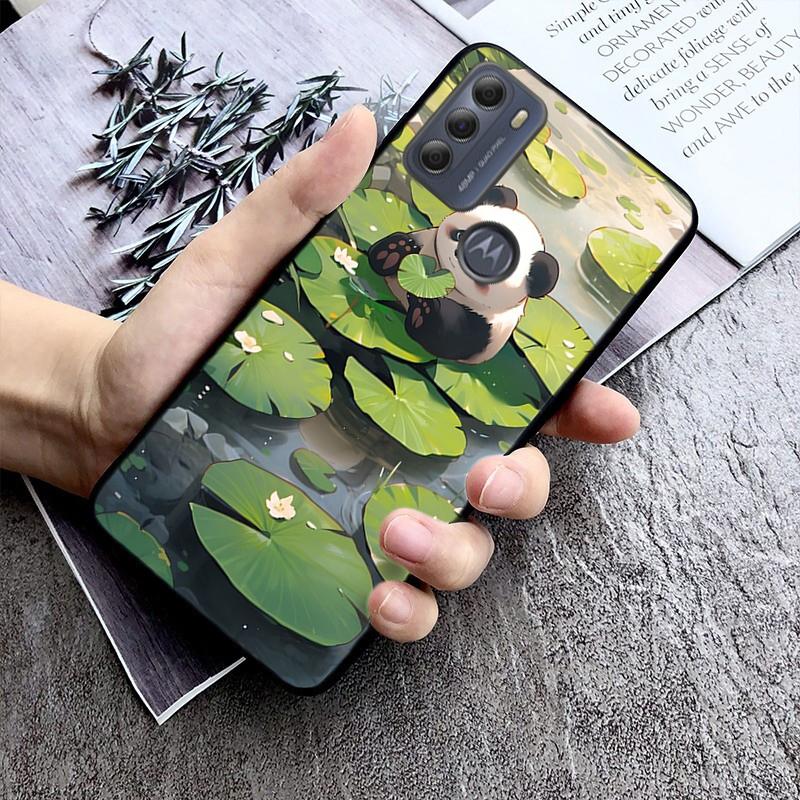 Panda Phone Case For Moto G84 G22 G32 G42 G52 G62 G53 G72 G60 G60S G100 G10 G20 G30 G13 G50 G 5G G Pure