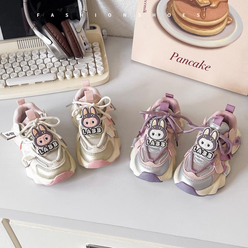 Classmate Girl Autumn 2025 New Rabub Children's Sports Shoes Little Girl Fashion Explosion New Fashion
