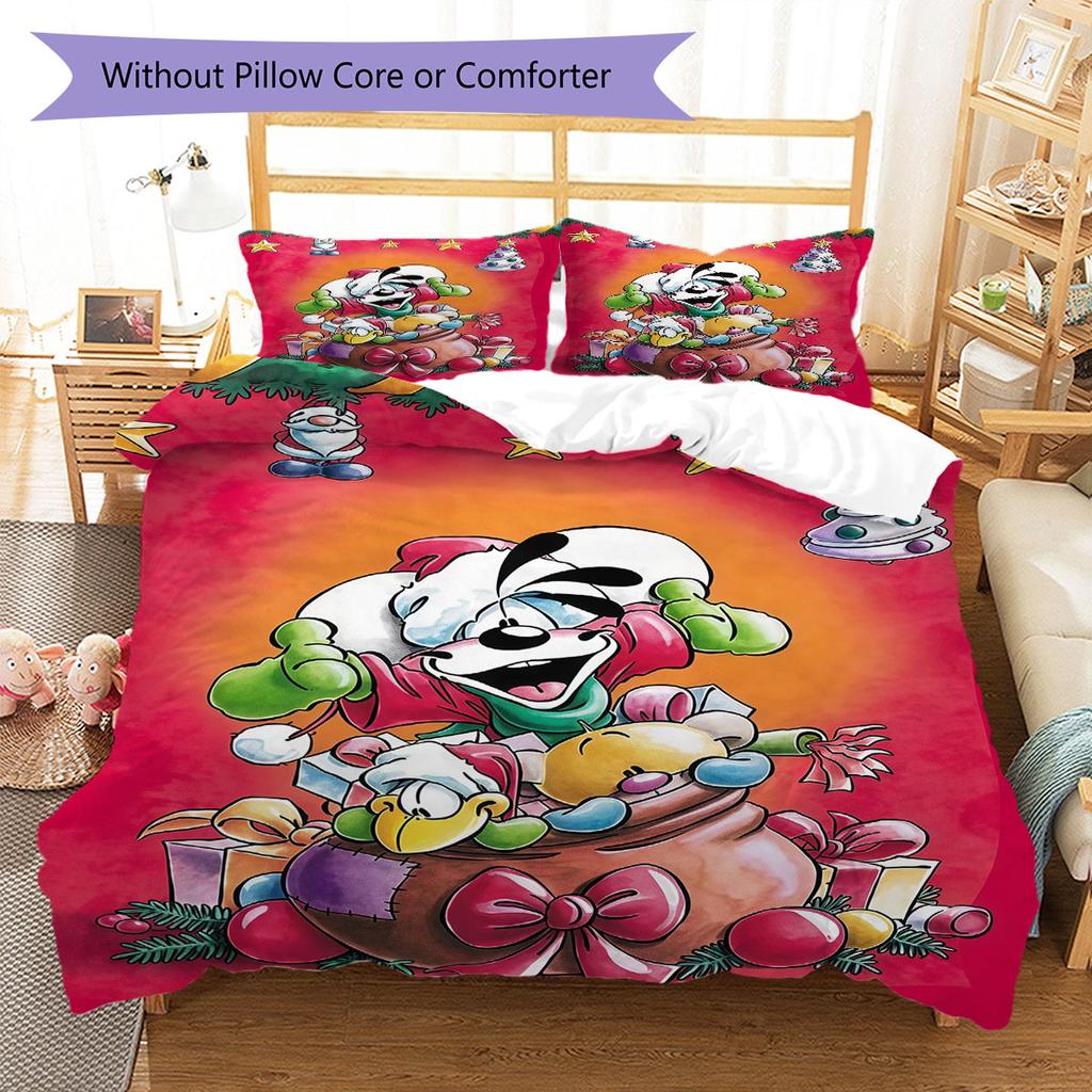 Diddl Bettwäsche Steppdecke Set Bettbezug Kissenbezug Heimdekoration Geburtstagsgeschenk (1 Bettbezug + 2 Kissenbezüge, ohne Füllung)