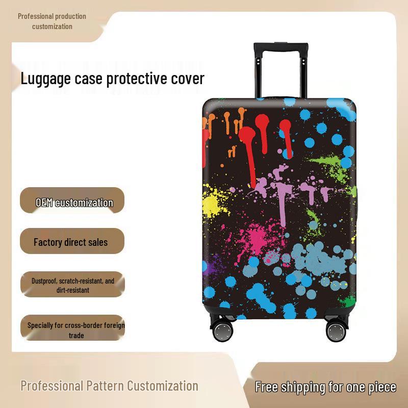 Trendy Elastic Luggage Protector Cover for Business Travel Suitcases