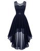 2025 Elegant Lace and Chiffon Evening Gown with Flowing Swing Skirt