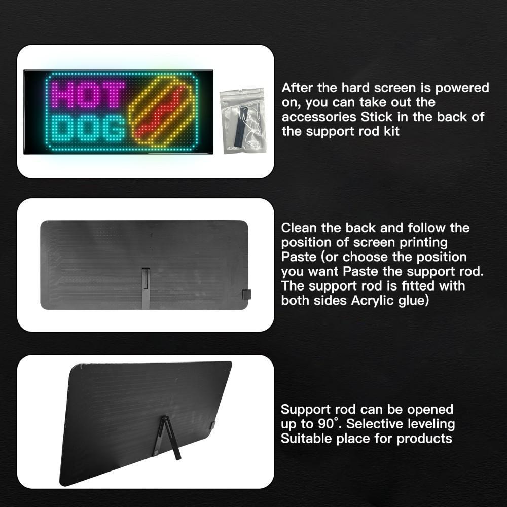 Smart LED Pixel Panel Light DIY Programmable Scrolling Screen Display Bluetooth APP Control Night Light For Windows Bars Decor