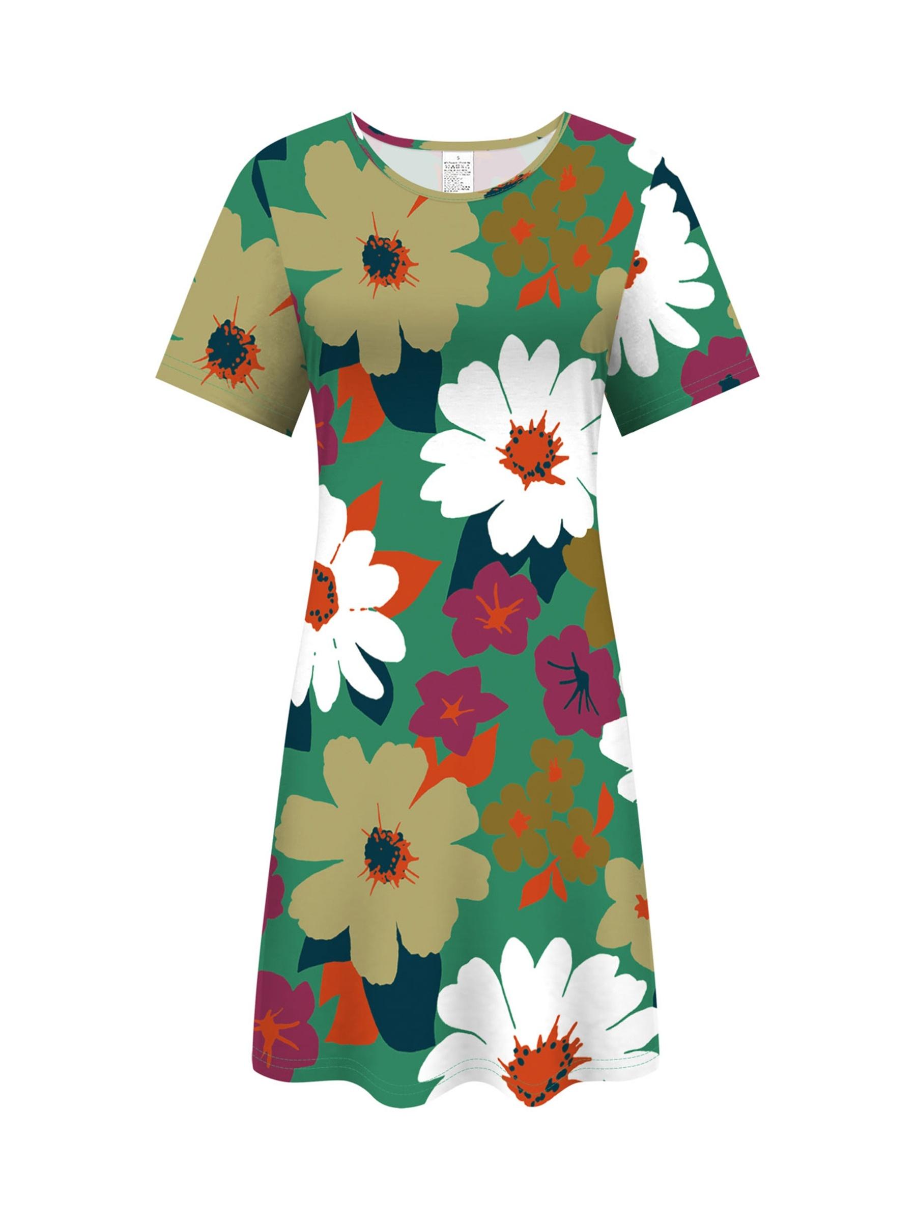 

2D Printing. Easy. Fashionable. Elegant. Vacation. Abstract Painting. Floral. Flower. Graphic. All-Over Print. Breathable. Round Neck. Short-Sleeved T 5XL дубильная кора
