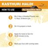 THE FOREST HERBS Natural Care from Nature Kasturi Haldi Powder For Natural Finish Face (100 Grams) For Glowing Skin | Kasturi Manjal | 100% Natural