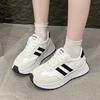 Fashion 2025 New Spring Autumn Lightweight Soft Sole Thick Base Old Style Casual Sports Shoes Versatile Fashionable Women's Shoes