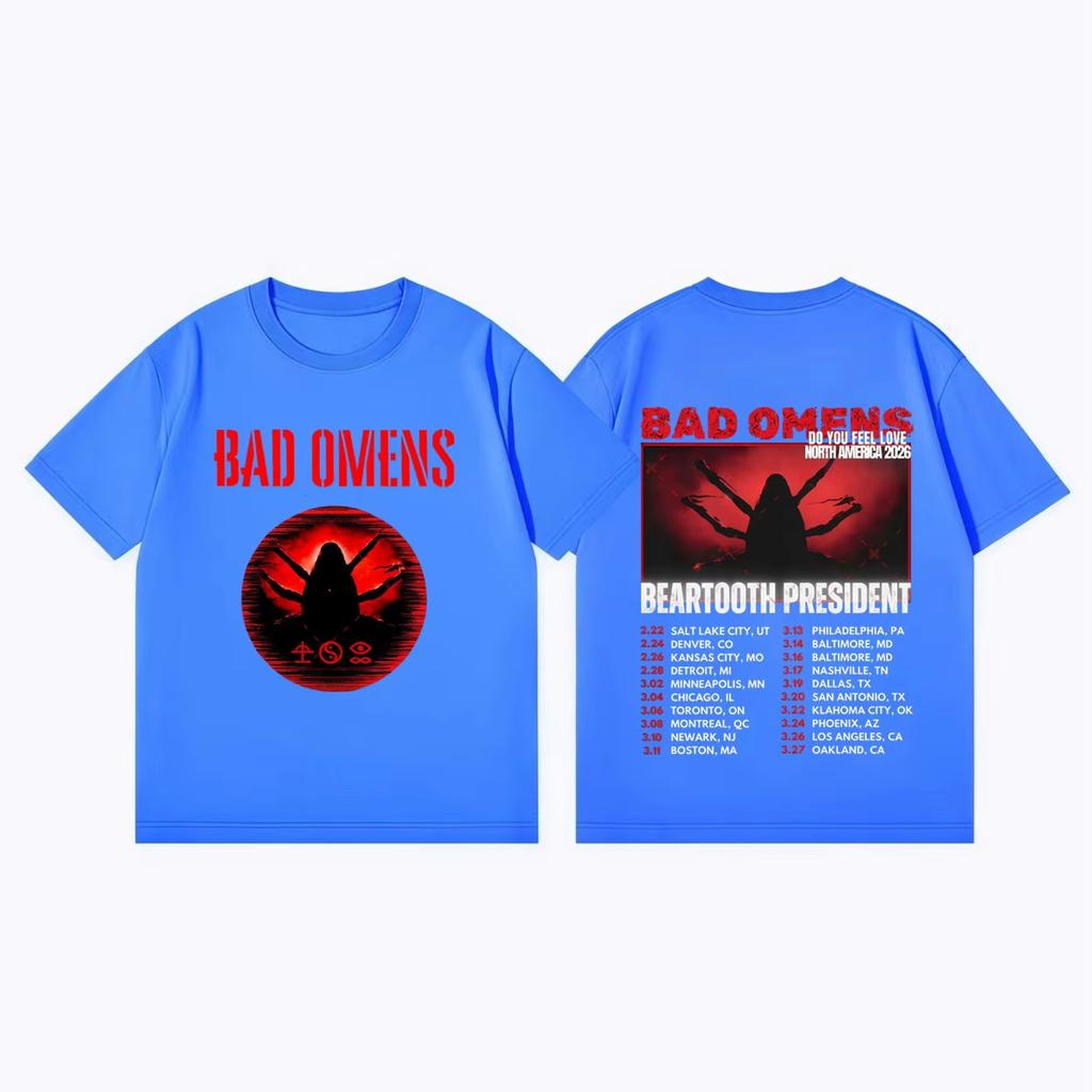 Bad OUnisexs Do You Feel Love Tour 2026 Tshirt Unisex and Women Summer Gothic Clothing Fashion Hiphop Round Neck Short Sleeved Top