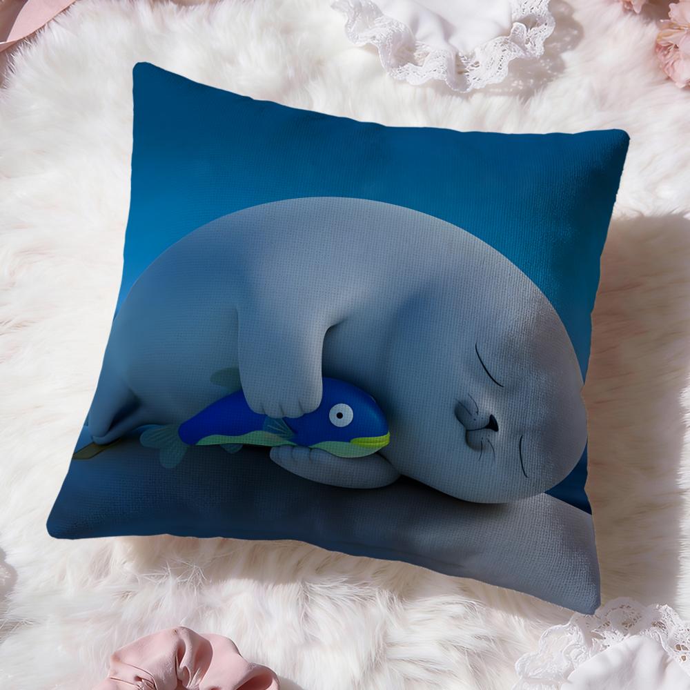 Popular S-SSEALOOK Cushion Cover Soft Washable Pillow Case Multi-Scene for Couch Bed Travel Office Use