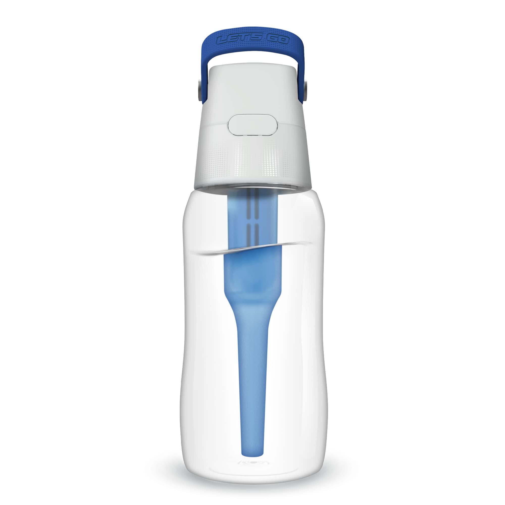 

DAFI Water Purification Bottle SOLID Portable Bottle Type Water Purifier Water Bottle with 1 Cartridge Japanese Deep [Genuine Product] (500ml, Blue)