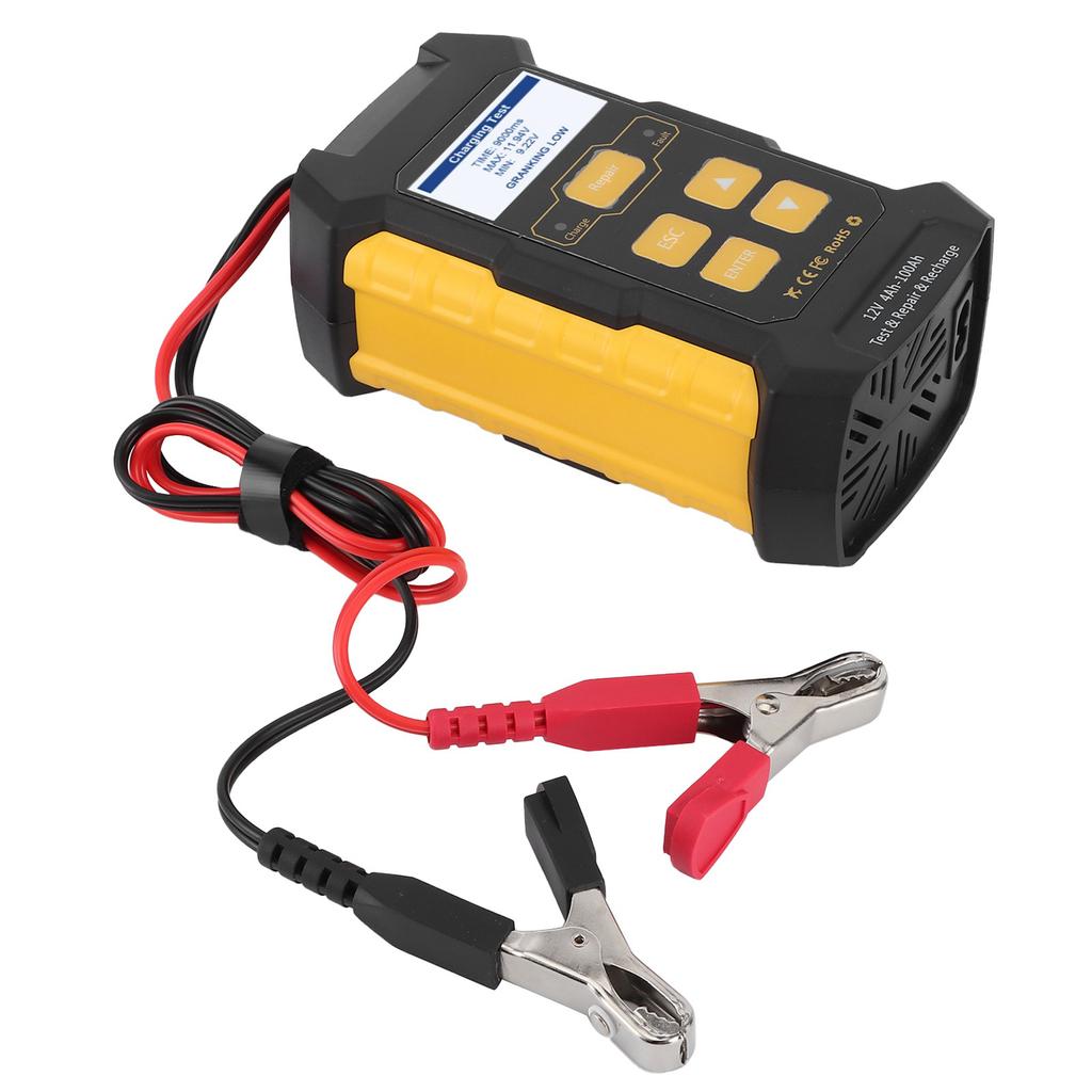 Car Battery Tester Charger Maintainer Automotive Load Analyzer Cranking Charging System Test ToolUS Plug 110‑250V