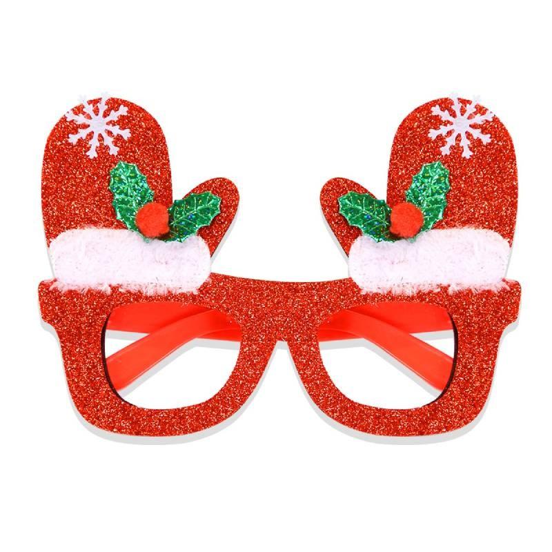 Christmas Santa Decoration Claus Snowman Glasses Adult Child Xmas Props Party