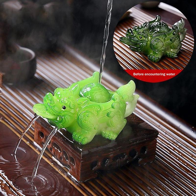1PC Boutique Tea Pet Water-spraying Pixiu Tea Pet Ornament Handmade Tea Ceremony Tea Game Financial Tea Table Gift