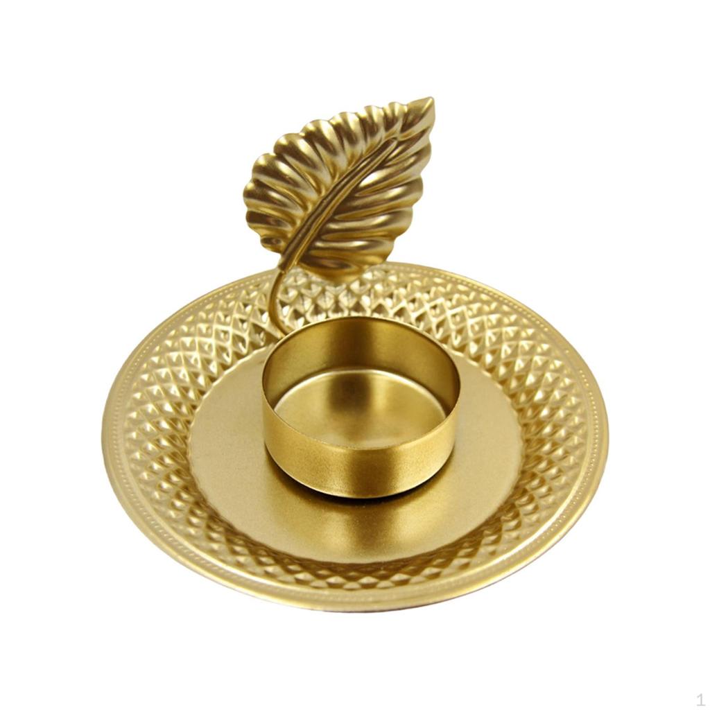 Candle Holder Metal Candlestick Gifts Stand Table Centerpiece Ornament for Dining Room