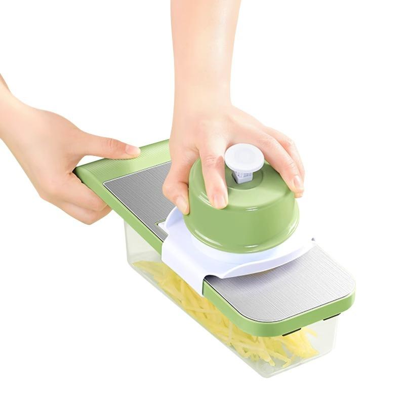 Multifunctional Stainless Steel Vegetable Cutter - Kitchen Grater & Cutting Tool for Potatoes