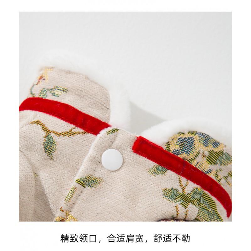Festive Floral Cat Dress New Celebration Pet Outfit Dog Costume Small Animal Apparel