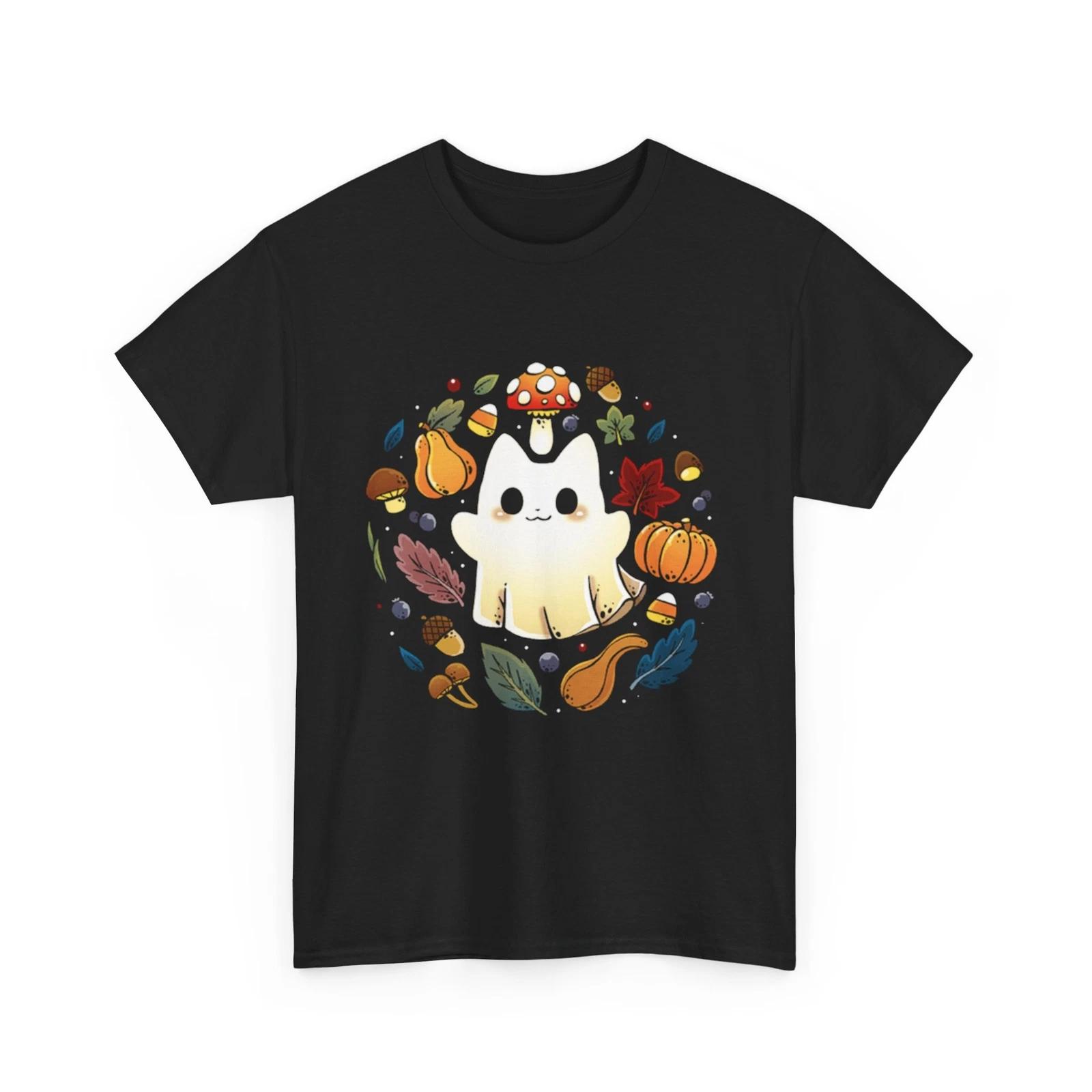 Kitten Ghost | Ghost Cat Shirt | Cat Shirt Women & Men | Halloween Cat Shirt S
