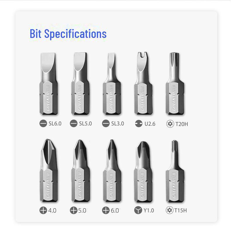 "10-in-1 Multi-Angle Ratchet Screwdriver Set with Cross, Phillips, and Special-Shaped Heads"