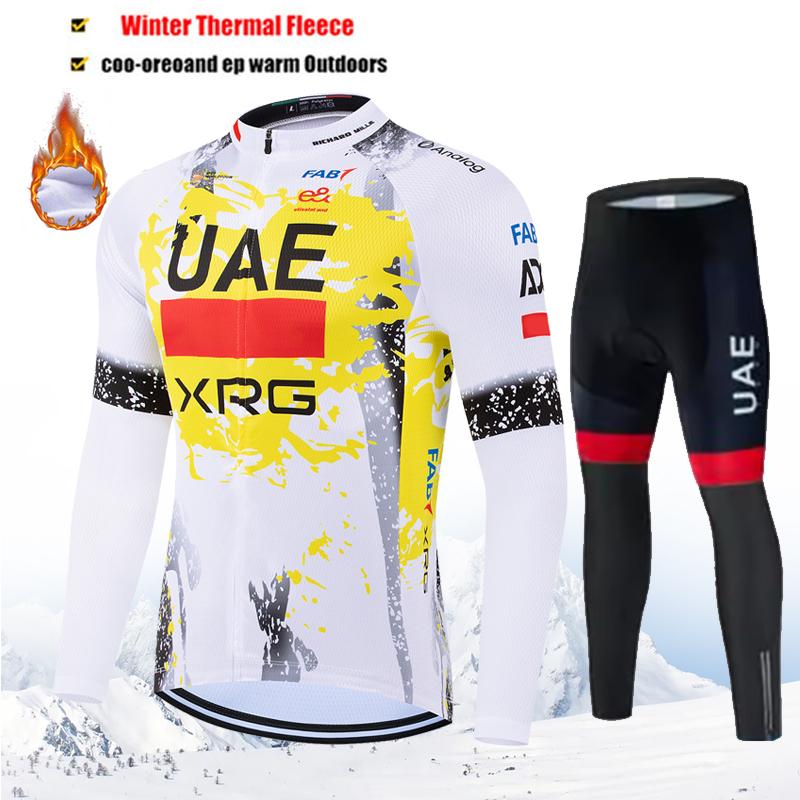 2026 Cycling Jersey Set Autumn Winter Cycling Jersey Bib Pants Set Men Long Sleeve Bicicleta Set MTB Road Bike Clothing Suit
