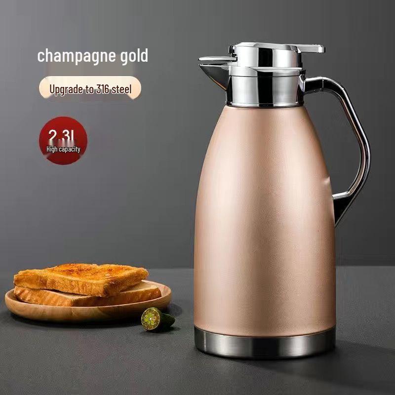 Large Capacity Stainless Steel Thermos Kettle for Home, Restaurant, Hotel, or Tea House