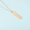 Stainless Steel Geometric Pendant Necklace for Women and Couples – DIY Handmade Clavicle Chain Jewelry
