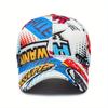 Cartoon Print Fashion Graffiti Hip-hop Baseball Cap for Young Men and Women, Street Trend Curved Brim Hat