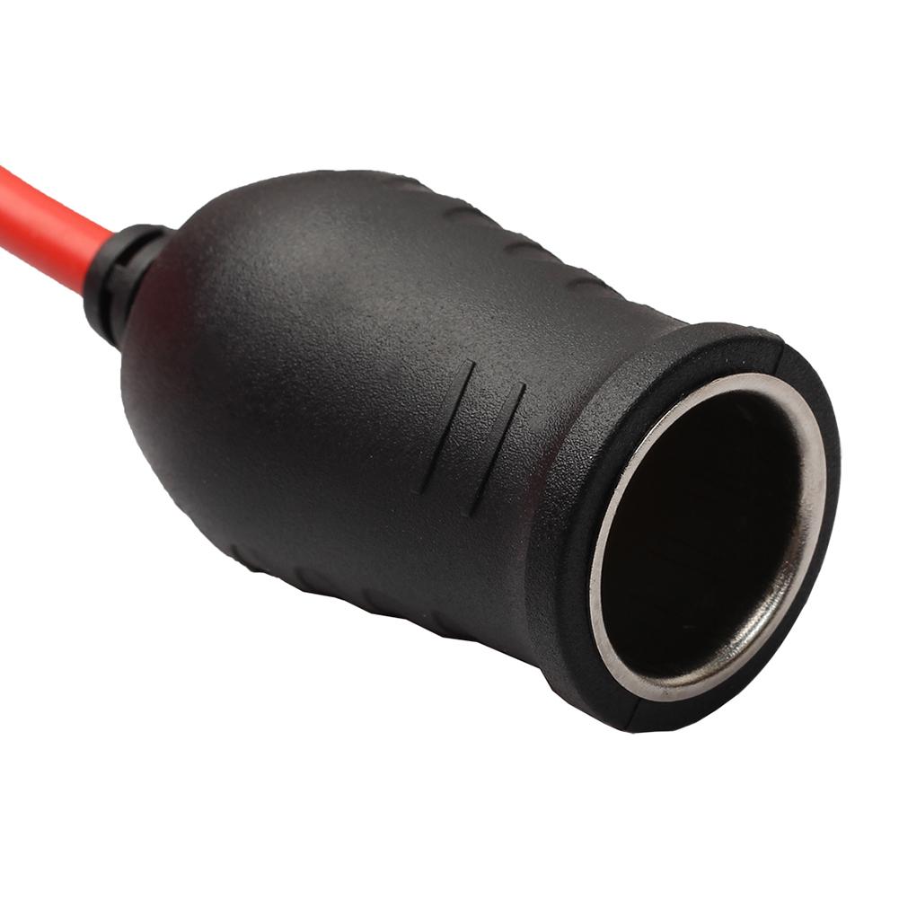 12V 24V 10A Car Accessory Cigarette Lighter Socket Extension Line Cord Cable 12ft Red Cigarette Lighter Plug Male-To-Female