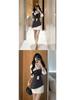 Elegant Waist-Cinching Slim-Fit Petite Splice Dress