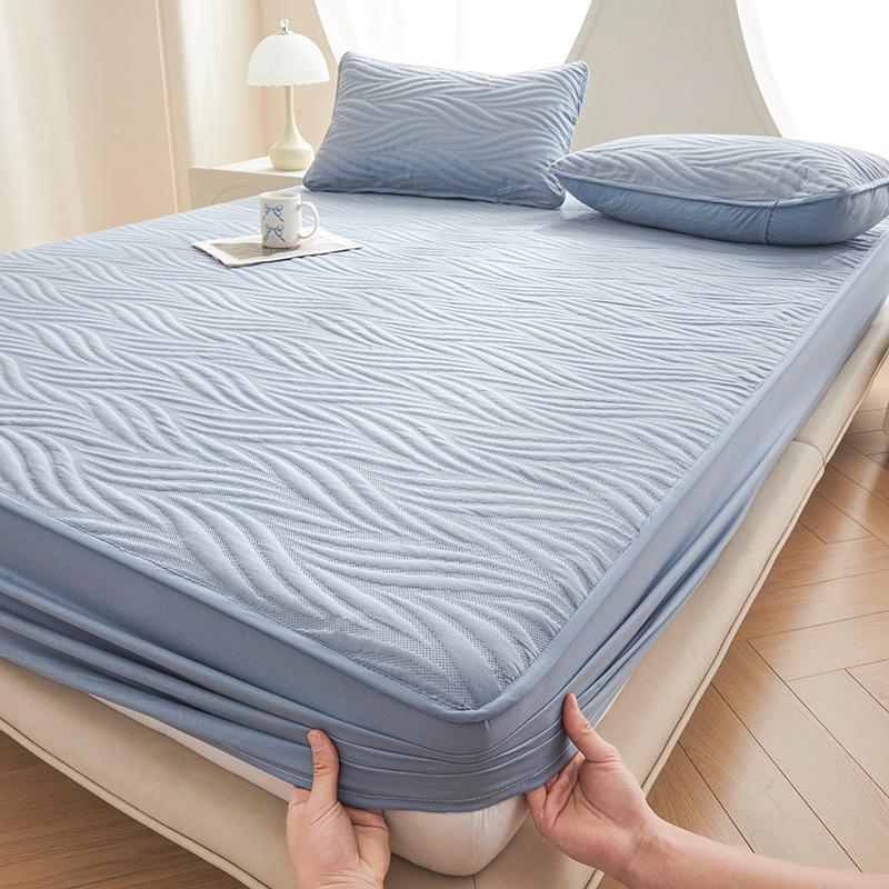 A-Grade Quilted Waterproof Mattress Protector - Soybean Fiber, Fitted for Mother and Baby.