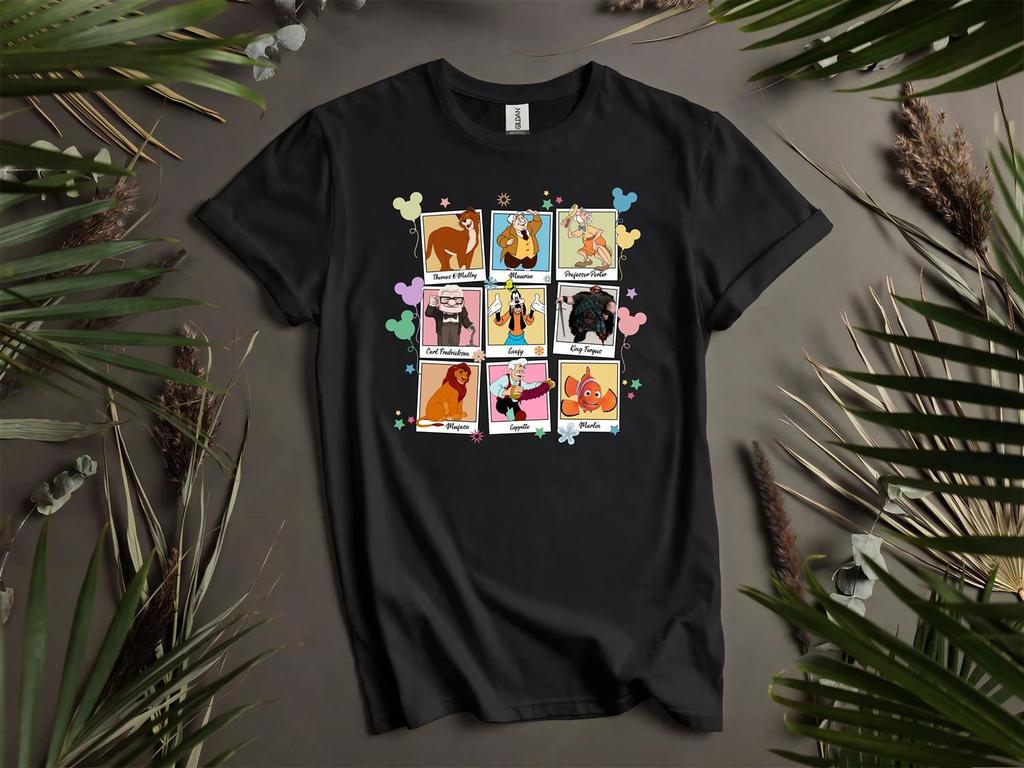 Disneyland Cute Characters Poster T-shirt T shirt Men Women Unisex Tshirt L90