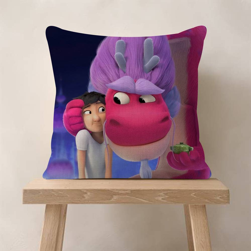 

Cartoon Wish Dragon Movie Cushion Cover Pillowcase Upholstery Sofa Throw Pillow Home Decor Pillowcas 30x30 cm