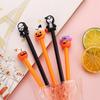 5Pcs Halloween Cartoon Gel Pen, 0.5MM Needle Tip, Quick Drying, Write Smoothly for Student Adult Noting Journaling