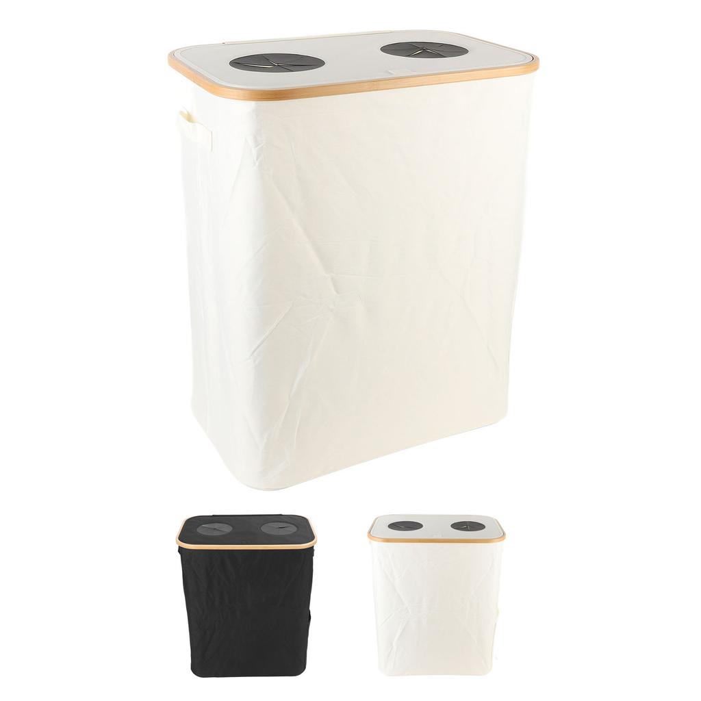 Recycling Bin Storage Reusable Double Inner Bag Foldable Recycling Storage Collection Container with
