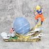 21cm Dragon Ball Z Buu Vs Goku Model Super Saiyan Genki Bomb Action Figure Model Pvc Statue Doll Collection Model Toys Gift