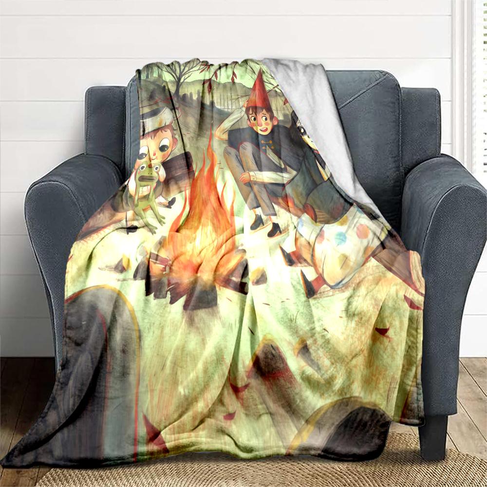 Over the Garden Wall Flannel Blanket, High quality Comfortable for All Seasons, Home Decor, Warmth and Comfort